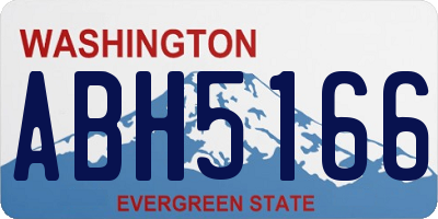 WA license plate ABH5166