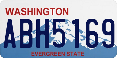 WA license plate ABH5169