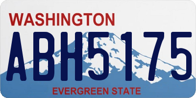 WA license plate ABH5175