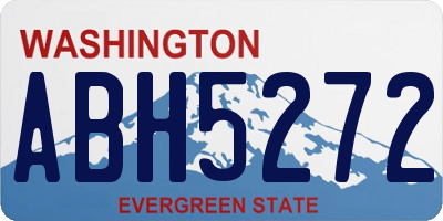 WA license plate ABH5272