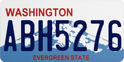 WA license plate ABH5276