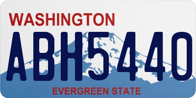 WA license plate ABH5440