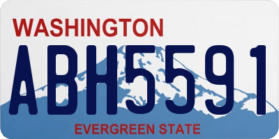 WA license plate ABH5591
