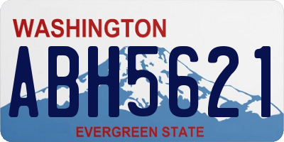 WA license plate ABH5621
