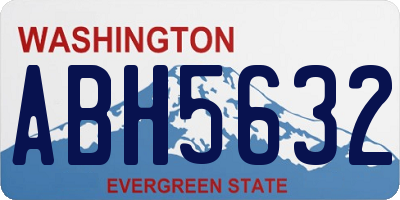 WA license plate ABH5632