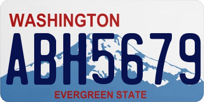 WA license plate ABH5679