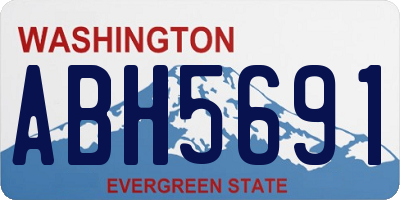 WA license plate ABH5691
