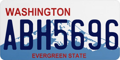 WA license plate ABH5696