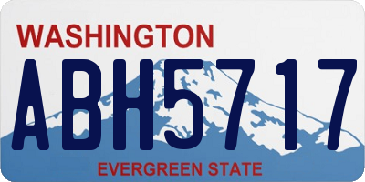 WA license plate ABH5717