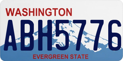 WA license plate ABH5776