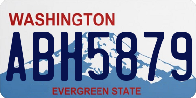 WA license plate ABH5879