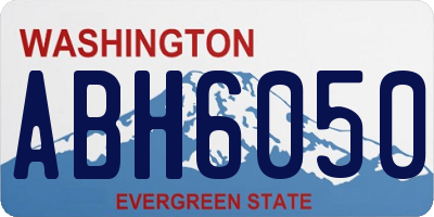 WA license plate ABH6050