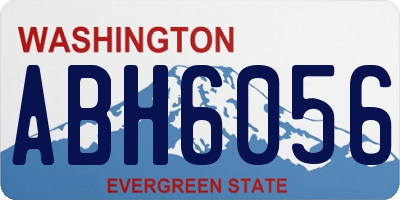 WA license plate ABH6056