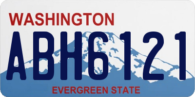 WA license plate ABH6121