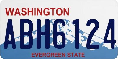 WA license plate ABH6124