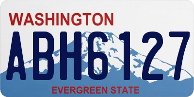 WA license plate ABH6127