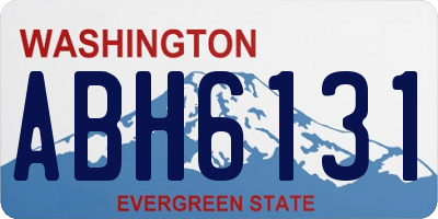 WA license plate ABH6131