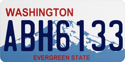 WA license plate ABH6133