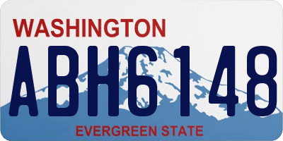 WA license plate ABH6148