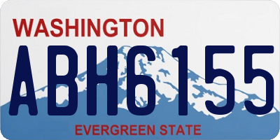 WA license plate ABH6155