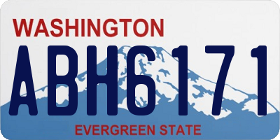 WA license plate ABH6171