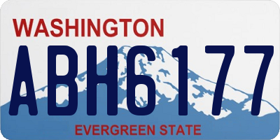 WA license plate ABH6177