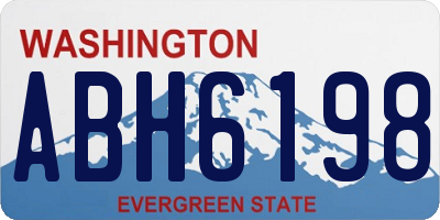 WA license plate ABH6198