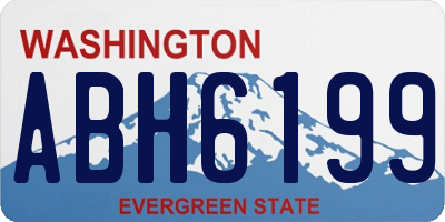 WA license plate ABH6199