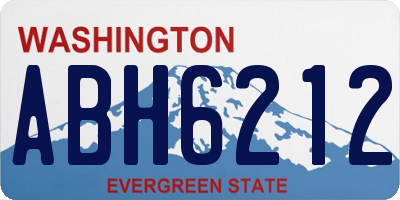 WA license plate ABH6212