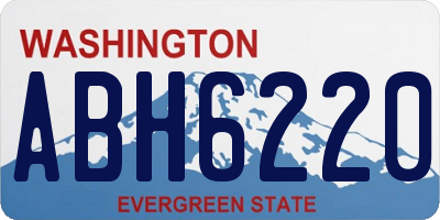 WA license plate ABH6220