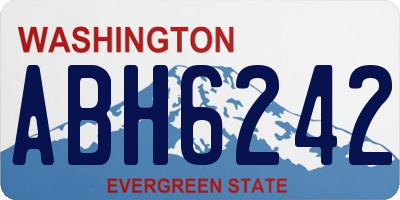 WA license plate ABH6242