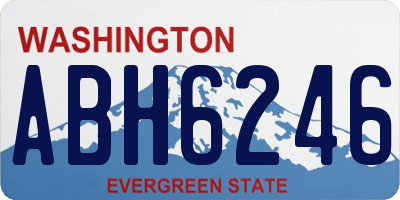 WA license plate ABH6246