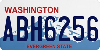 WA license plate ABH6256