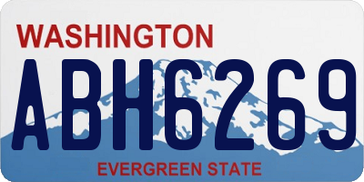 WA license plate ABH6269
