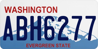 WA license plate ABH6277