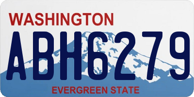 WA license plate ABH6279