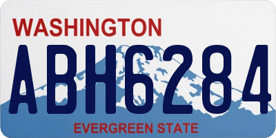 WA license plate ABH6284