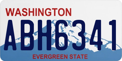 WA license plate ABH6341