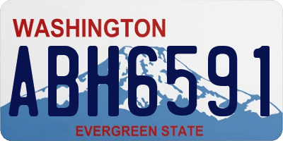 WA license plate ABH6591
