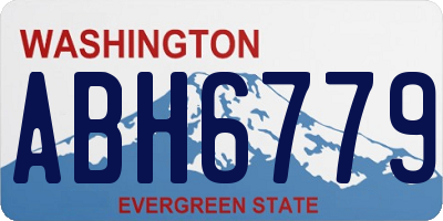 WA license plate ABH6779