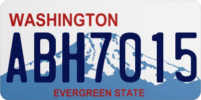 WA license plate ABH7015