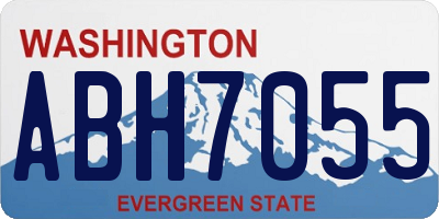 WA license plate ABH7055