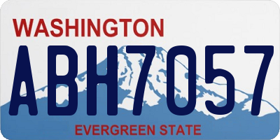WA license plate ABH7057