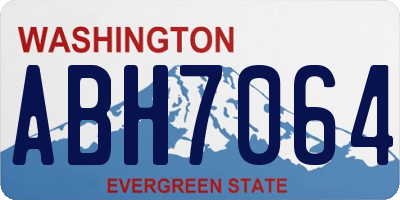 WA license plate ABH7064