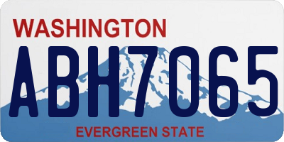 WA license plate ABH7065