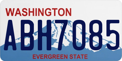 WA license plate ABH7085
