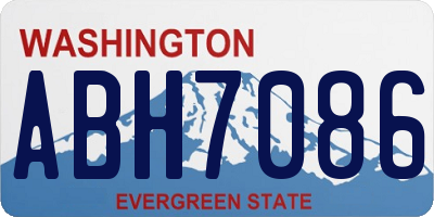 WA license plate ABH7086