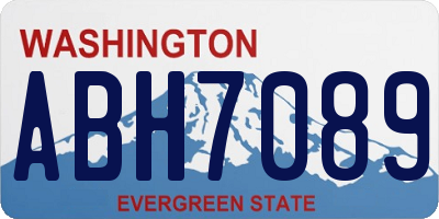 WA license plate ABH7089