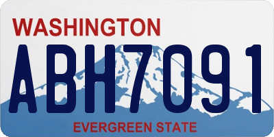 WA license plate ABH7091