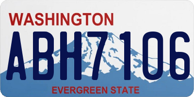 WA license plate ABH7106